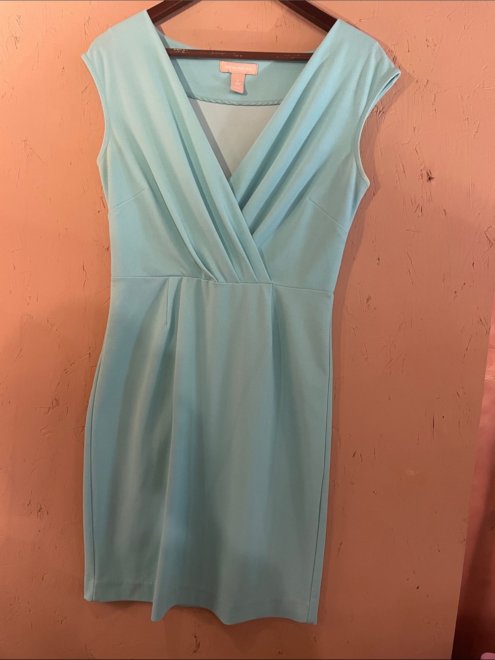 Banana Republic Mint V-Neck Cap Sleeve Midi Dress